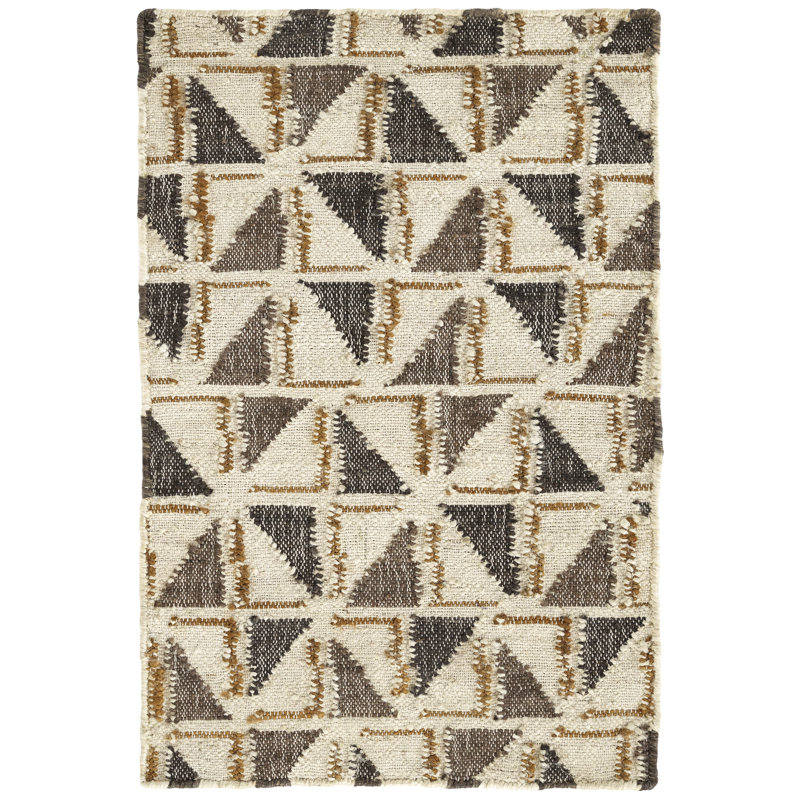 Dash and Albert Rugs Loki Geometric HandWoven Flatweave Brown/Beige